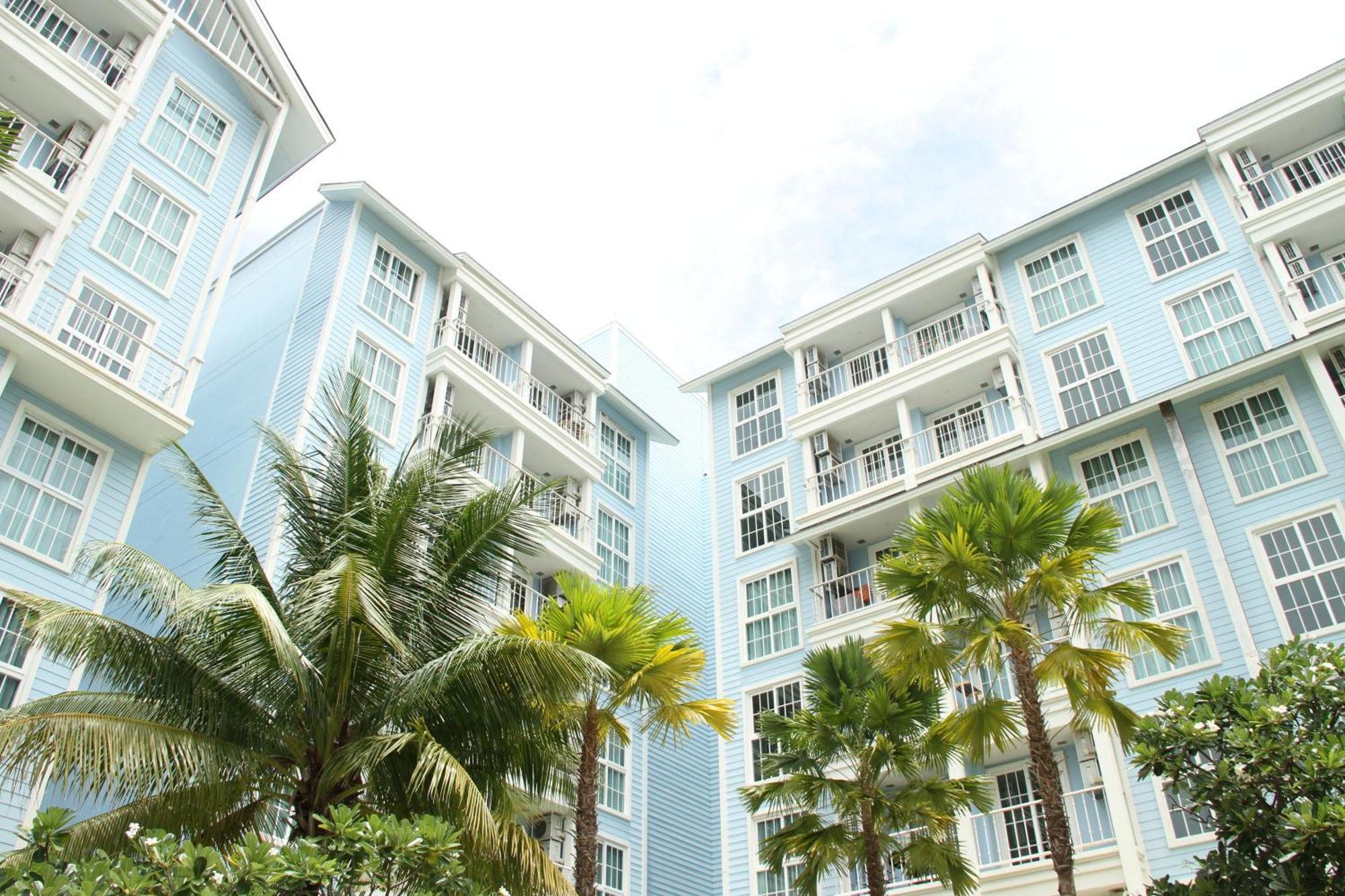 Grand Florida芭提雅带免费游泳池温泉和健身房和办公区水上花园公寓e208 Nacsomtien Kültér fotó