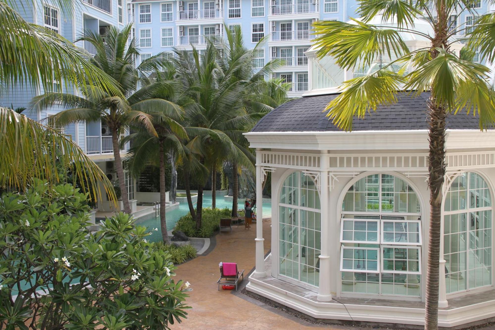 Grand Florida芭提雅带免费游泳池温泉和健身房和办公区水上花园公寓e208 Nacsomtien Kültér fotó